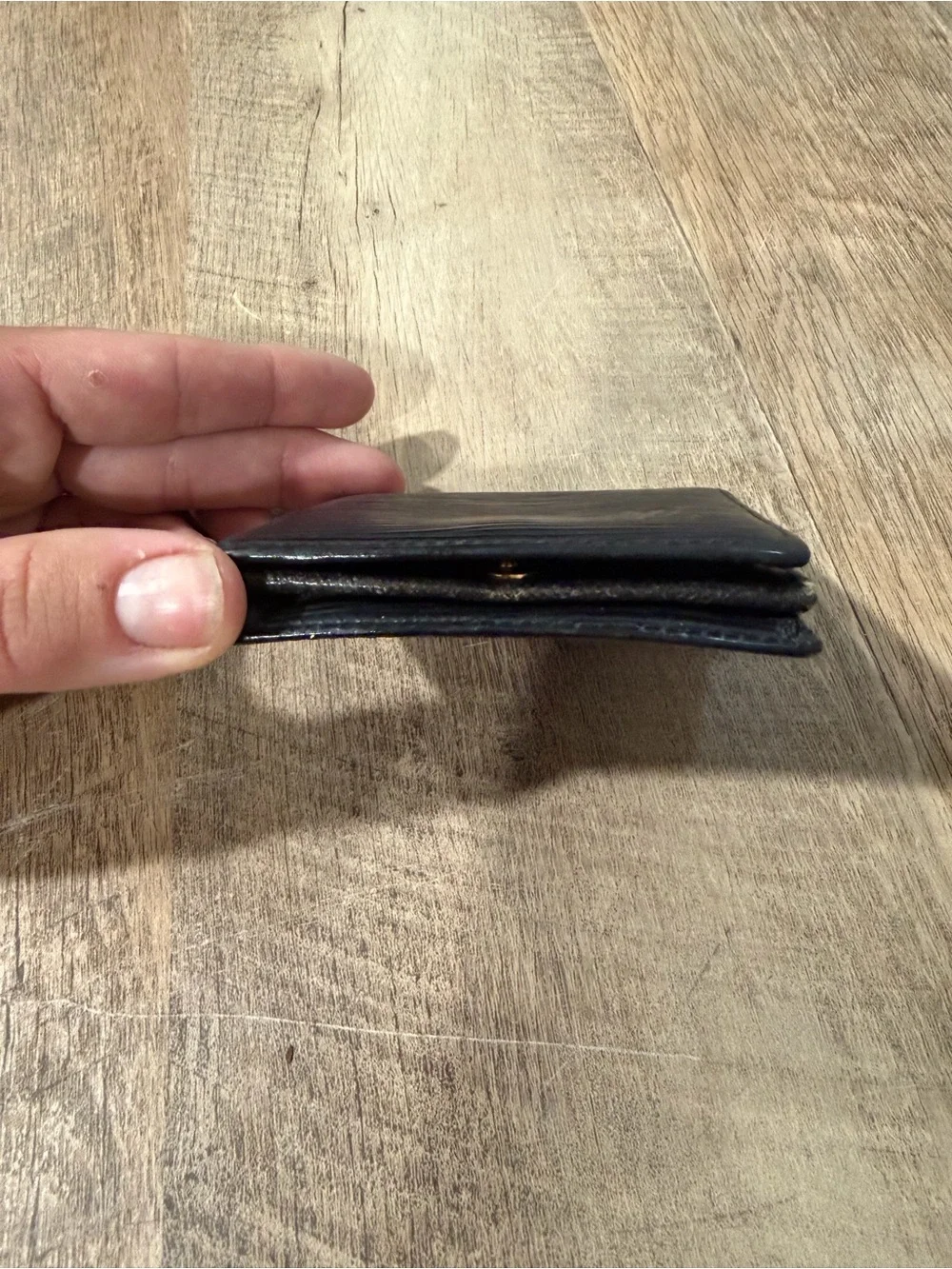Louis Vuitton Black Epi Leather Bi-Fold Card Holder